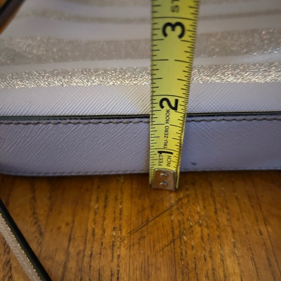 Kate Spade Haven Lane Ramey Crossbody Bag Purple Glitter Stripes - Picture 14 of 14